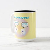 Ho'oponopono Ghosts Healing & Funny Zweifarbige Tasse (Vorderseite Links)