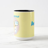 Ho'oponopono Ghosts Healing & Funny Zweifarbige Tasse (Mittel)