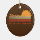 Ho'oponopono Hawaiian Gebet Meditations Yoga Sun Keramik Ornament (Links)