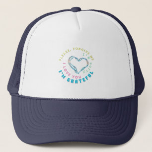 Ho'oponopono Healing Mantra - Light Blue Spiritual Truckerkappe