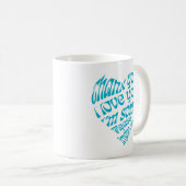 Ho'oponopono Herz-Shaped Text Kaffeetasse (VorderseiteRechts)