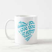 Ho'oponopono Herz-Shaped Text Kaffeetasse (Links)