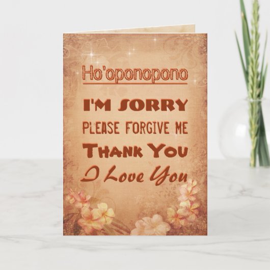 Ho'oponopono Karte (Vorderseite)