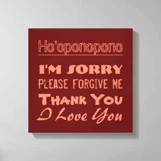 Ho'oponopono Leinwanddruck
