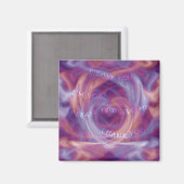Ho'oponopono Lila Smoke Magnet (Vorderseite/Rückseite)