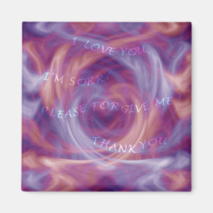 Ho'oponopono Lila Smoke Magnet