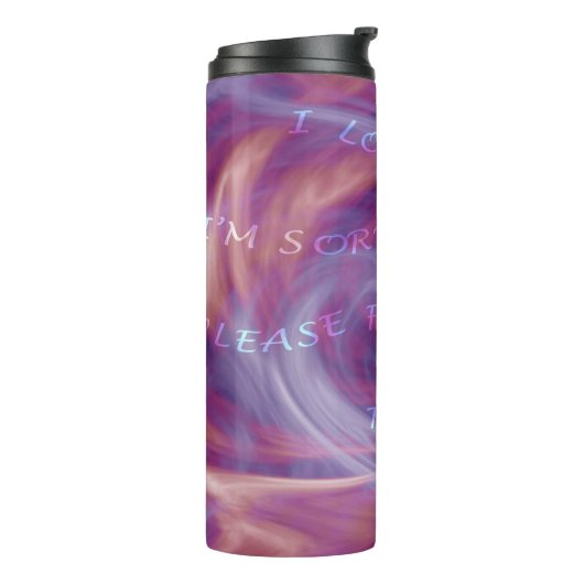 Ho'oponopono Lila Smoke Thermosbecher (Nach links gedreht)