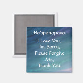 Ho'oponopono Magnet-blau Magnet (Vorderseite/Rückseite)