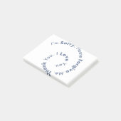 Ho'Oponopono Mantra Gebet Heilstrafen Post-it Klebezettel (angewinkelt)