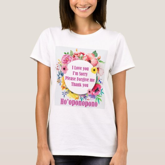 Ho'oponopono Motiv 3 T-Shirt (Vorderseite)