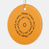 Hooponopono Reflections Keramik Ornament (Links)