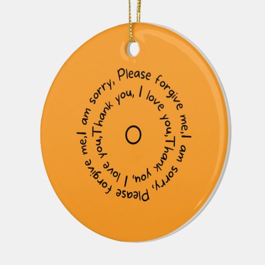 Hooponopono Reflections Keramik Ornament (Links)