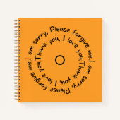 Hooponopono Reflections-Notebook Notizblock (Vorderseite)