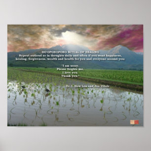 Ho'oponopono Ritual des Heilens Poster