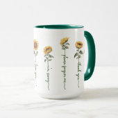 Ho'oponopono Sonnenblumen Tasse, 15 oz Tasse (VorderseiteRechts)