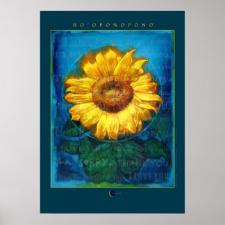 Hooponopono Sunflower Cleansing Poster