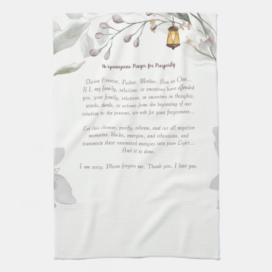 Ho'oponopono Tasse Geschirrtuch (Vertikal)