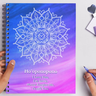 Ho'oponopono Vergebungsjournal | Kobalt Magenta  Notizblock