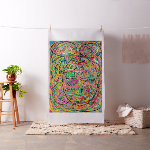 Hoops Art Design gemischte Farben Jingle Stoff