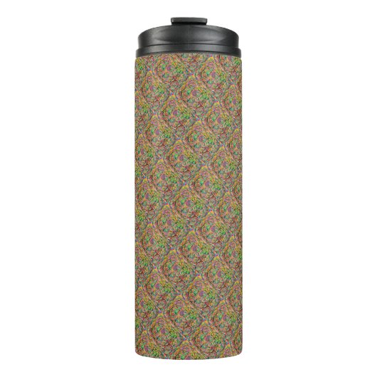 Hoops Art Design gemischte Farben Jingle Thermosbecher (Vorderseite)