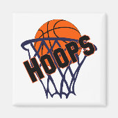 Hoops Basketball & Net Kühlschrank Magnet (Vorne)