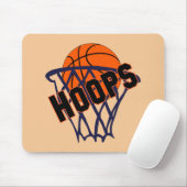 Hoops Basketball & Net Mousepad (Mit Mouse)