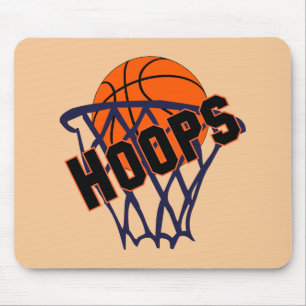 Hoops Basketball & Net Mousepad