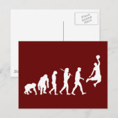 Hoops Basketball Slam Dunk Evolution Basketball Postkarte (Vorne/Hinten)