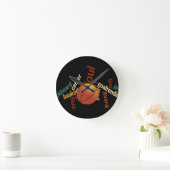 Hoops Basketball Sport Fanatics.jpg Runde Wanduhr (Zuhause)