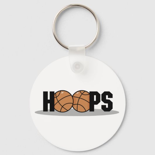 Hoops Basketball T - Shirt und Geschenke Schlüsselanhänger (Vorderseite)