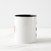 Hoops Before Coffee- Mug for Basketball Lovers Zweifarbige Tasse (Mittel)
