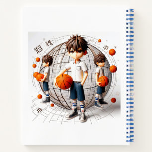 Hoops & Dreams - 3D Anime Basketball Notebook Notizblock