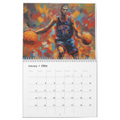 Hoops Dribbball Basketball Sportgeschenke Kunstwer Kalender (Jan 2026)