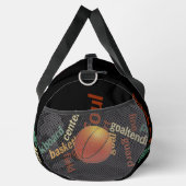 Hoops & Highlights: Farbenfroh Basketball Inspirie Duffle Bag (Rechts)