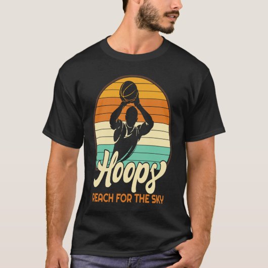 Hoops Reach For The Sky Basketball T-Shirt (Vorderseite)