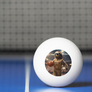 Hoops und Hänger: Das Slam-Dunking-Faultier, Tischtennisball
