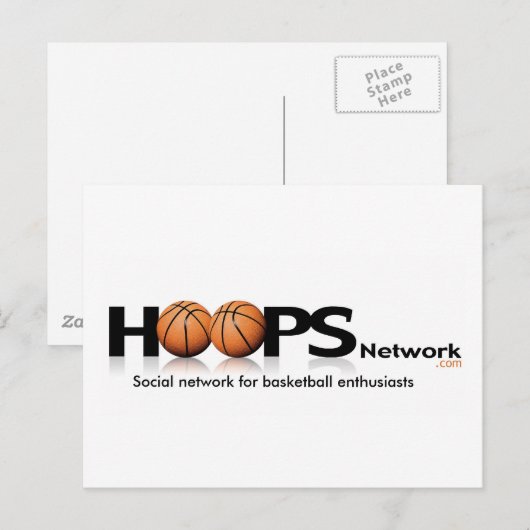HoopsNetwork.com Postkarte (Vorne/Hinten)