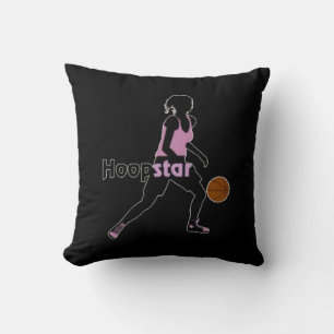 Hoopstar Black and White Basketball Kissen