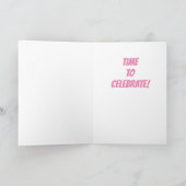 HOORAY ****AM 21. GEBURTSTAG**** Card Karte (Innenseite)