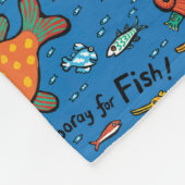 Hooray für Fisch-Muster Fleecedecke (Ecke)