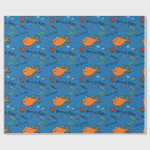 Hooray für Fisch-Muster Geschenkpapier (Flach)