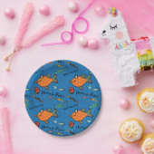 Hooray für Fisch-Muster Pappteller (Party)