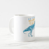 Hooray Hanukkah Hebrew Menorah Dreidel Funny Jewis Kaffeetasse (Vorderseite Links)