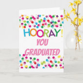 HOORAY ****IHRE GRADUIERTE****-KARTE KARTE (Gelbe Blume)
