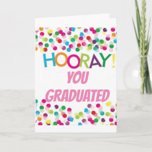 HOORAY ****IHRE GRADUIERTE****-KARTE KARTE