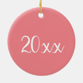 Hooray, Rosé! Rosa Rosa Rosa Weinkeller Keramik Ornament (Hinten)