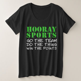 Hooray Sports Große Größe T-Shirt