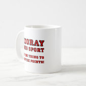 Hooray This Sport Funny Mug Kaffeetasse (Vorderseite Links)