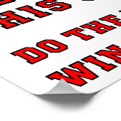 Hooray This Sport Funny Poster (Ecke)