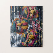 HOO'S COOL? - Urban Owls Graffiti Art Puzzle (Vertikal)